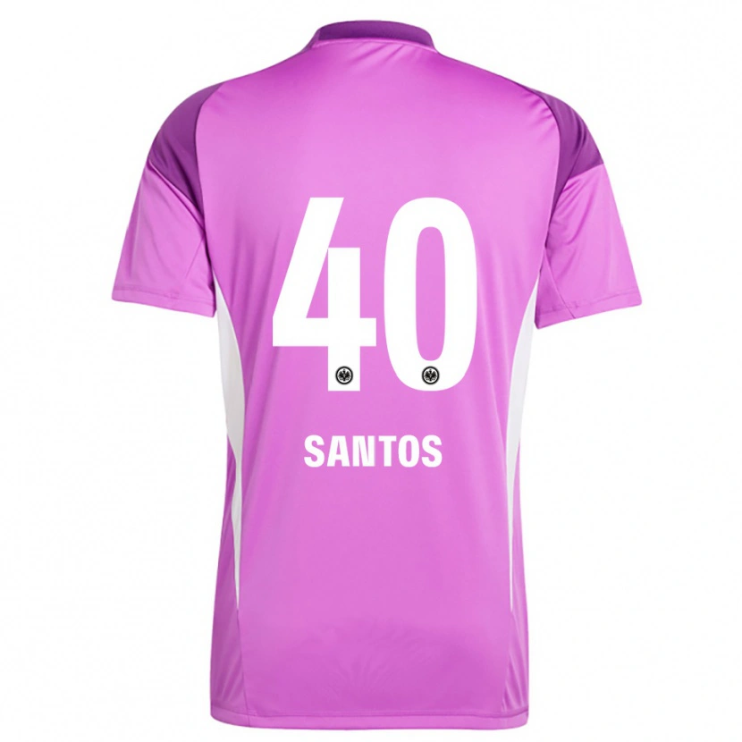 Danxen Uomo Kauã Santos #40 Maglia Gara Portiere Lilla Bianco 2025/26 Maglietta