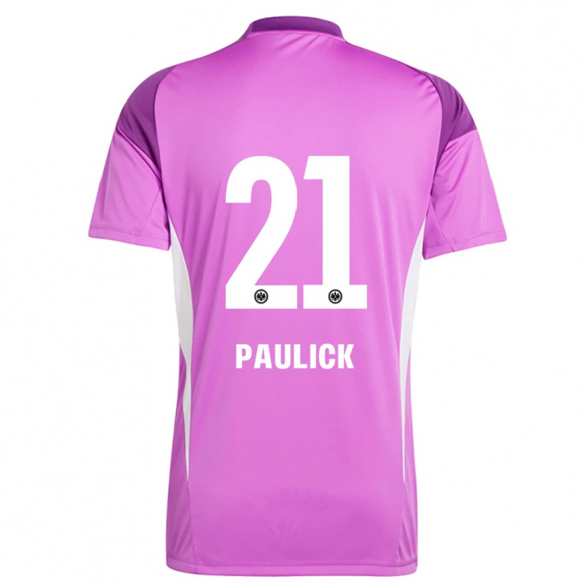 Danxen Uomo Lea Paulick #21 Maglia Gara Portiere Lilla Bianco 2025/26 Maglietta
