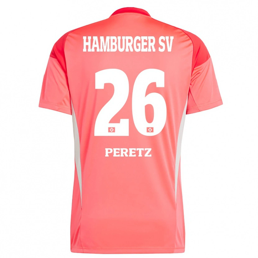 Danxen Uomo Daniel Peretz #26 Maglia Gara Portiere Arancione Rosso 2025/26 Maglietta