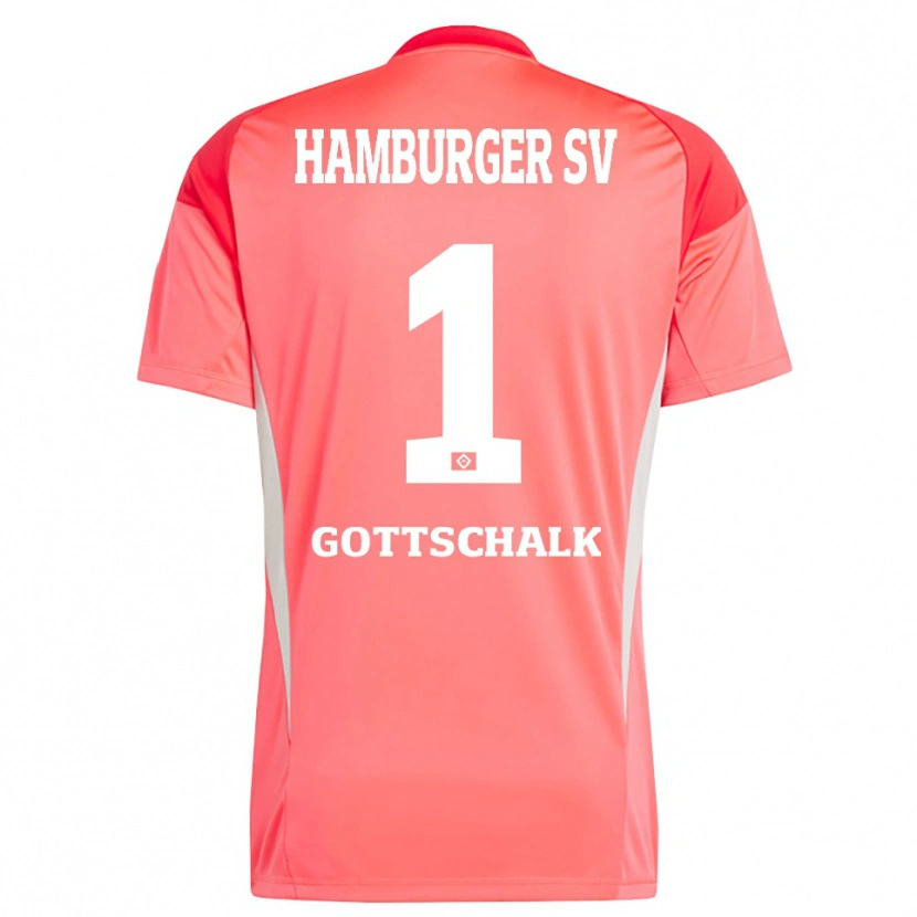 Danxen Uomo Juri Gottschalk #1 Maglia Gara Portiere Arancione Rosso 2025/26 Maglietta