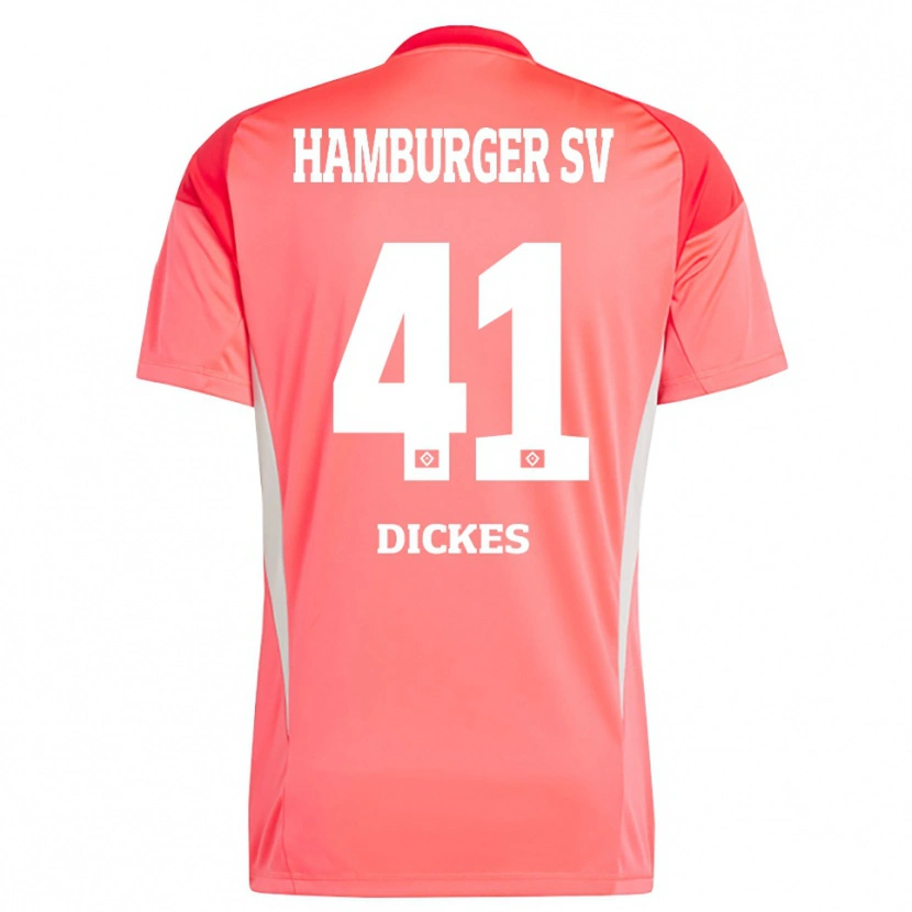 Danxen Uomo Fernando Dickes #41 Maglia Gara Portiere Arancione Rosso 2025/26 Maglietta