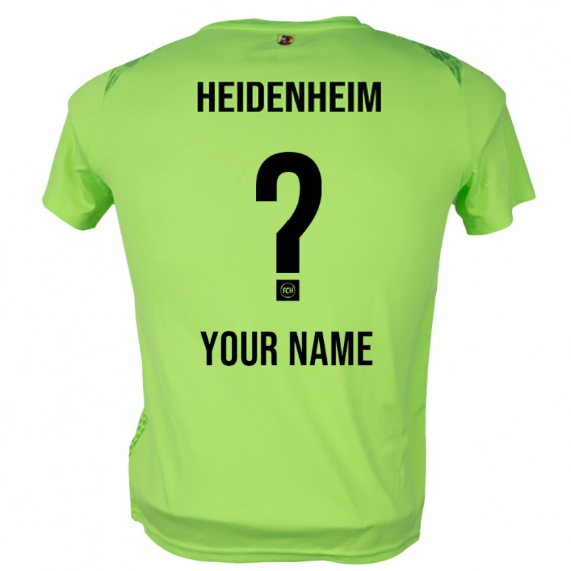 Danxen Uomo 1. FC Heidenheim Maglia Gara Portiere Verde Pallido 2025/26 Maglietta