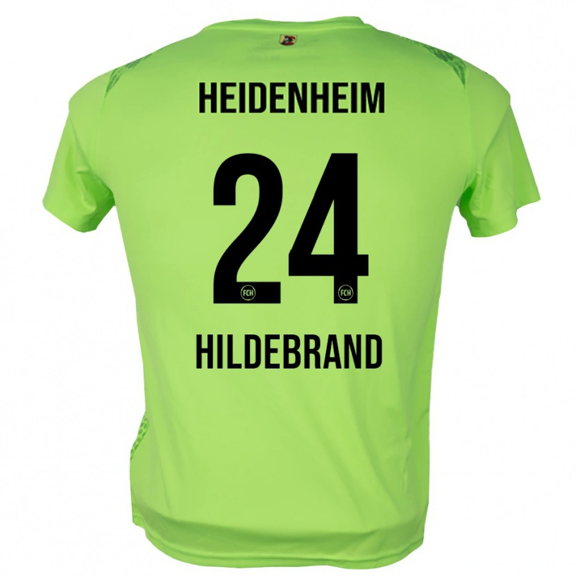 Danxen Uomo Jan Hildebrandt #24 Maglia Gara Portiere Verde Pallido 2025/26 Maglietta