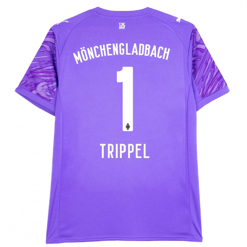 Danxen Uomo Marcello Trippel #1 Maglia Gara Portiere Lilla Bianco 2025/26 Maglietta