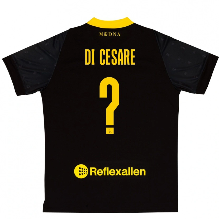 Danxen Uomo Gabriele Di Cesare #0 Maglia Gara Portiere Giallo Nero 2025/26 Maglietta