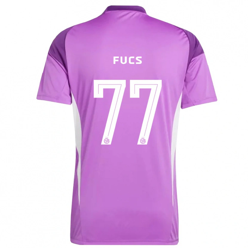 Danxen Uomo Roee Fucs #77 Maglia Gara Portiere Lilla Viola 2025/26 Maglietta
