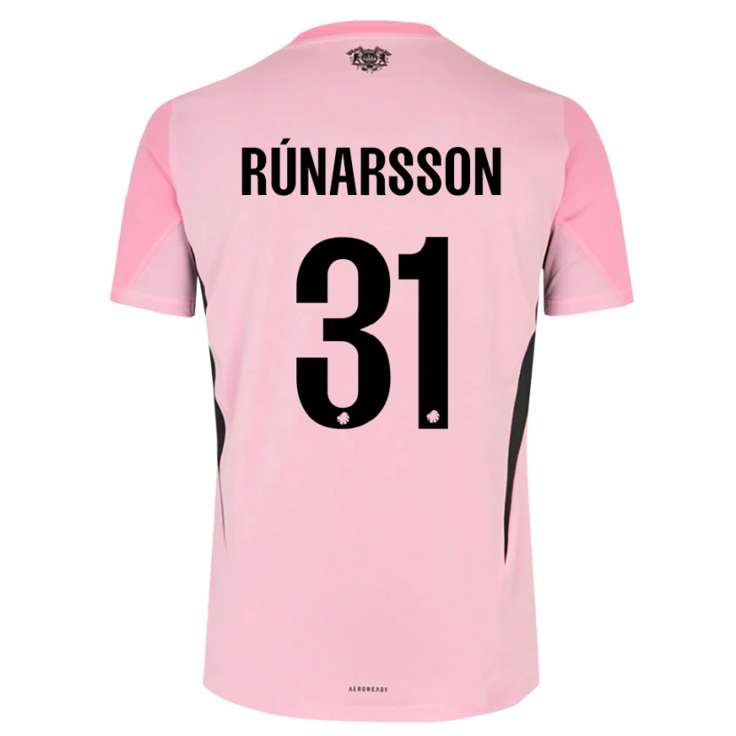 Danxen Uomo Rúnar Alex Rúnarsson #31 Maglia Gara Portiere Nero Rosa 2025/26 Maglietta