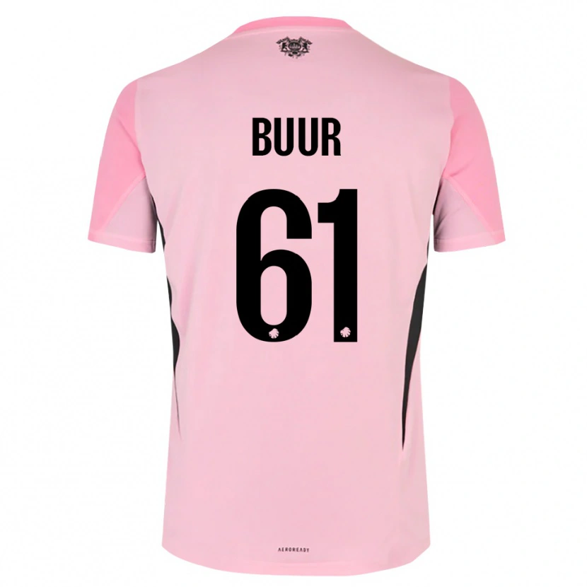 Danxen Uomo Oscar Buur #61 Maglia Gara Portiere Nero Rosa 2025/26 Maglietta