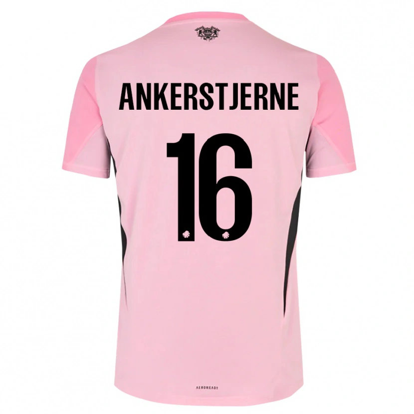 Danxen Uomo Ida Ankerstjerne #16 Maglia Gara Portiere Nero Rosa 2025/26 Maglietta