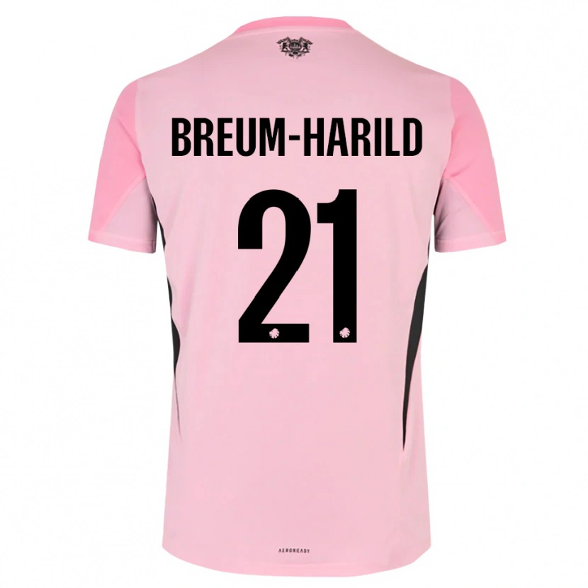 Danxen Uomo Tobias Breum-Harild #21 Maglia Gara Portiere Nero Rosa 2025/26 Maglietta