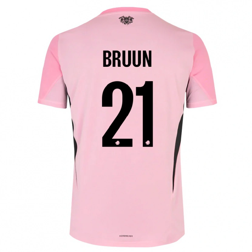 Danxen Uomo Alfred Bruun #21 Maglia Gara Portiere Nero Rosa 2025/26 Maglietta