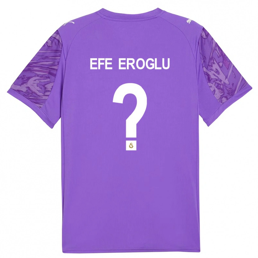 Danxen Uomo Cem Efe Eroğlu #0 Maglia Gara Portiere Viola Bianco 2025/26 Maglietta