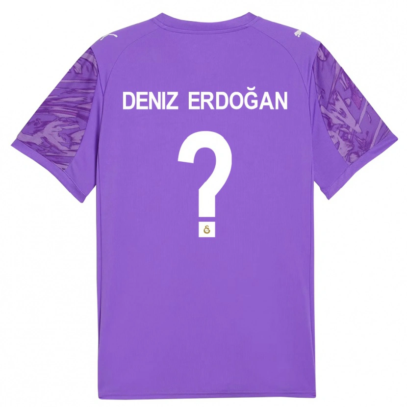 Danxen Uomo Ali Deniz Erdoğan #0 Maglia Gara Portiere Viola Bianco 2025/26 Maglietta