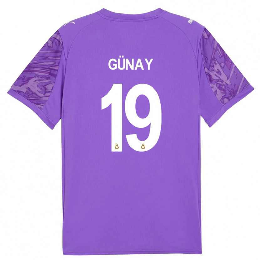 Danxen Uomo Günay Güvenç #19 Maglia Gara Portiere Viola Bianco 2025/26 Maglietta