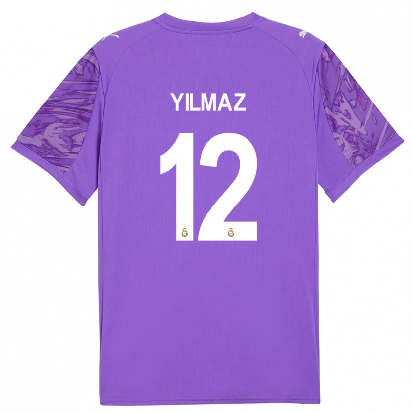 Danxen Uomo Arda Yılmaz #12 Maglia Gara Portiere Viola Bianco 2025/26 Maglietta