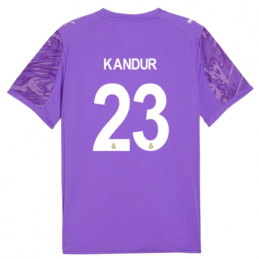 Danxen Uomo Müge Kandur #23 Maglia Gara Portiere Viola Bianco 2025/26 Maglietta