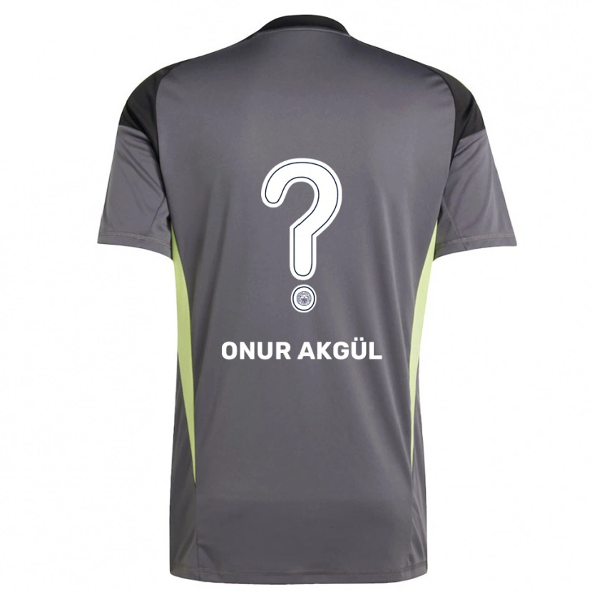 Danxen Uomo Rüzgar Onur Akgül #0 Maglia Gara Portiere Grigio Scuro Nero 2025/26 Maglietta