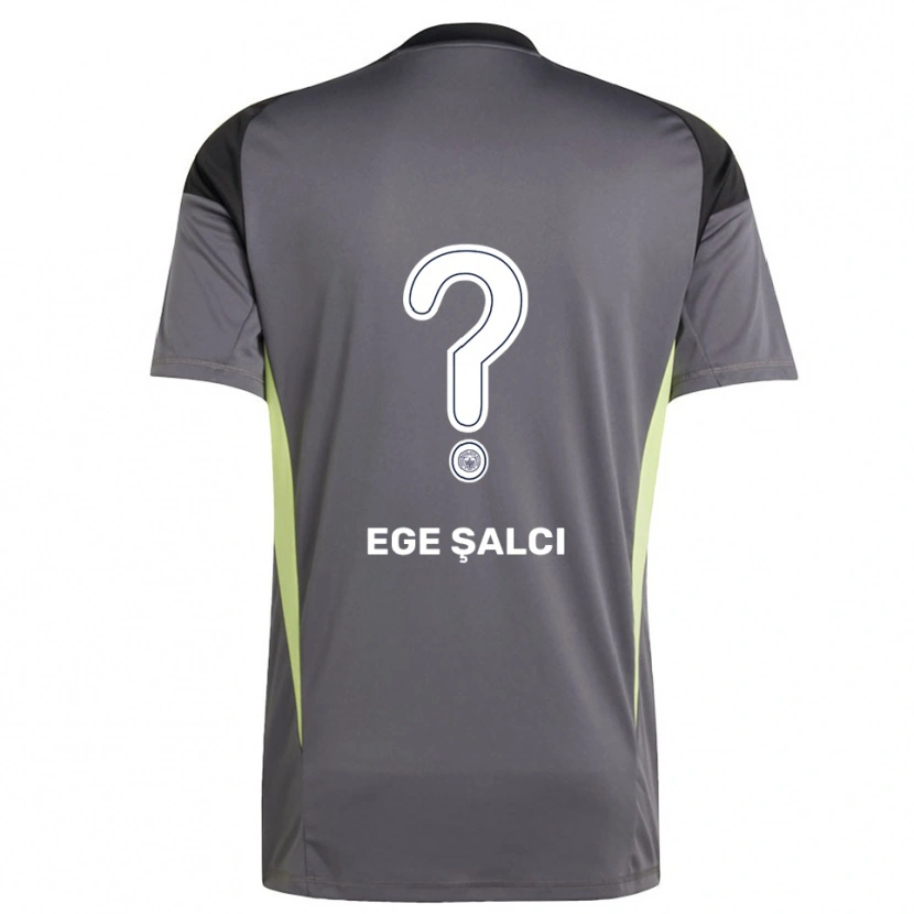 Danxen Uomo Yağız Ege Şalcı #0 Maglia Gara Portiere Grigio Scuro Nero 2025/26 Maglietta
