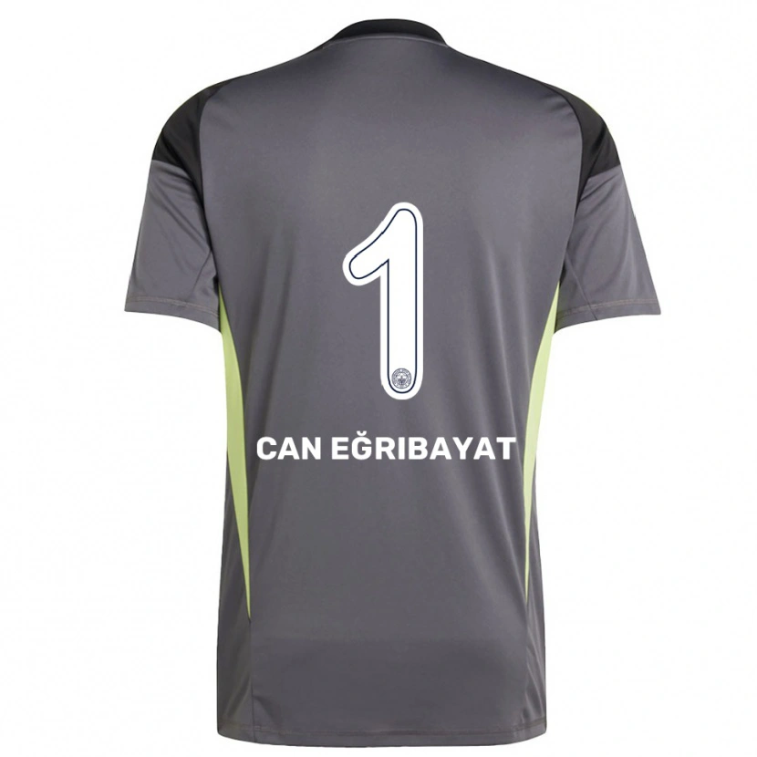 Danxen Uomo İrfan Can Eğribayat #1 Maglia Gara Portiere Grigio Scuro Nero 2025/26 Maglietta
