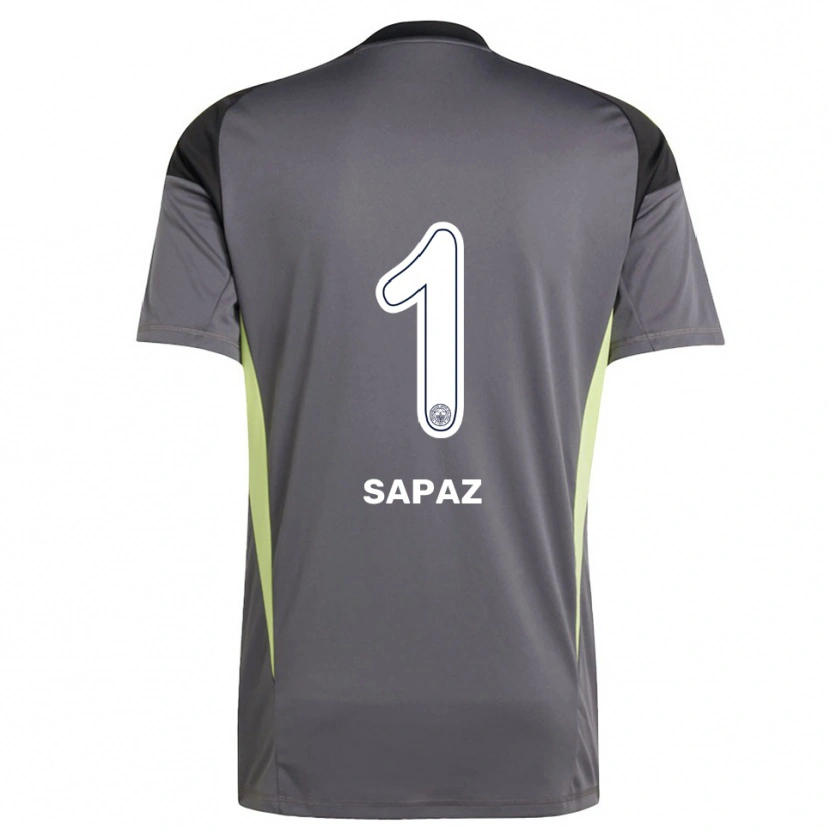 Danxen Uomo Kuzey Sapaz #1 Maglia Gara Portiere Grigio Scuro Nero 2025/26 Maglietta