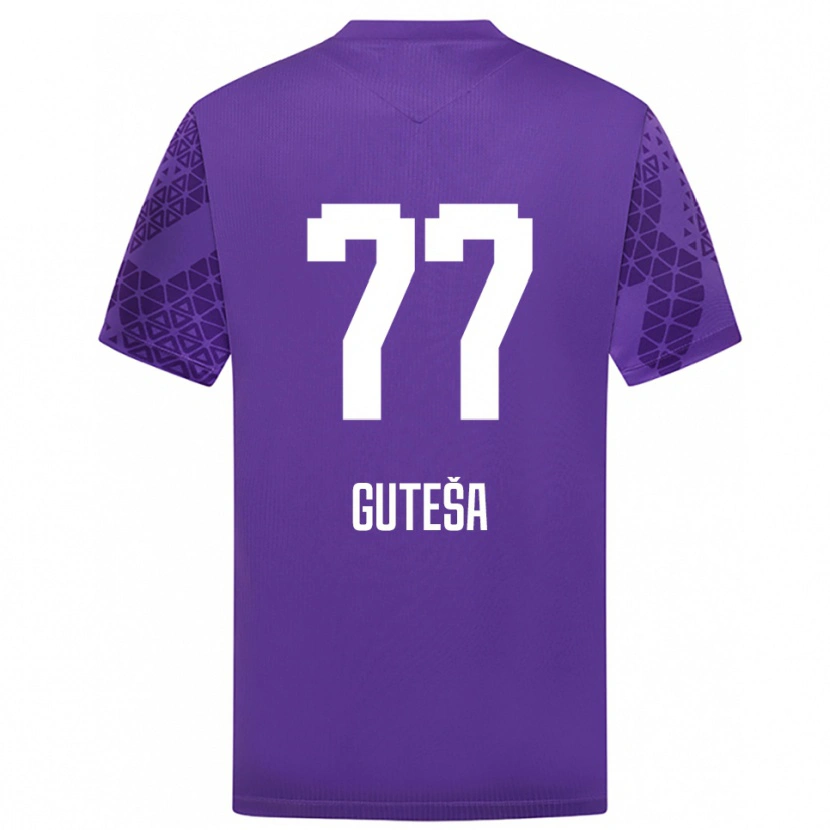 Danxen Uomo Ivan Guteša #77 Maglia Gara Portiere Bianco Indaco 2025/26 Maglietta