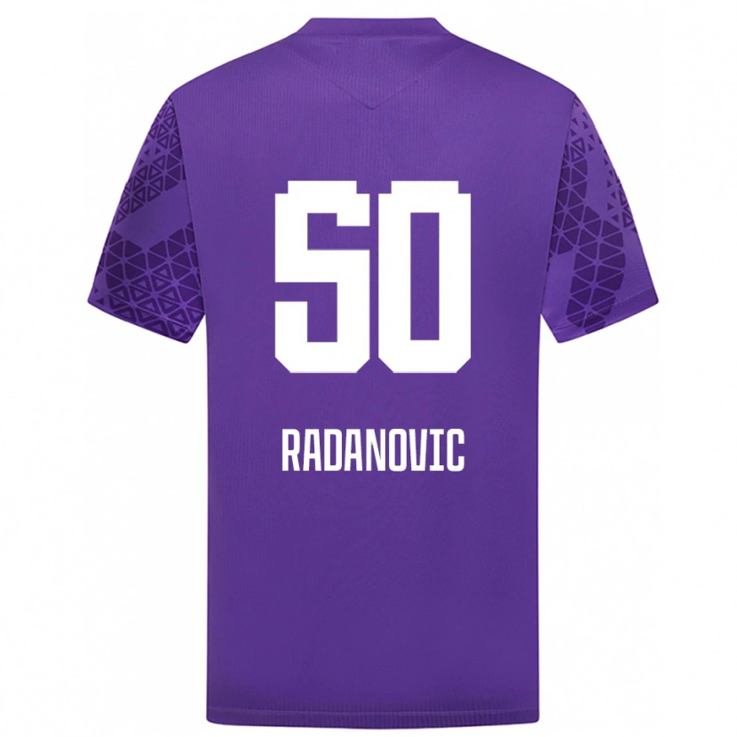 Danxen Uomo Savo Radanovic #50 Maglia Gara Portiere Bianco Indaco 2025/26 Maglietta