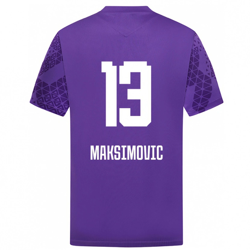 Danxen Uomo Filip Maksimovic #13 Maglia Gara Portiere Bianco Indaco 2025/26 Maglietta