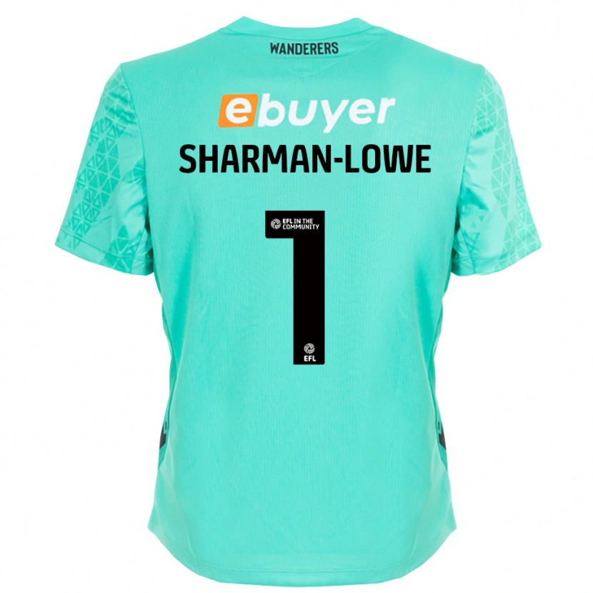 Danxen Donna Teddy Sharman-Lowe #1 Maglia Gara Portiere Nero Acqua 2025/26 Maglietta