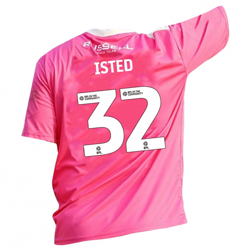Danxen Donna Harry Isted #32 Maglia Gara Portiere Rosa Rosa 2025/26 Maglietta