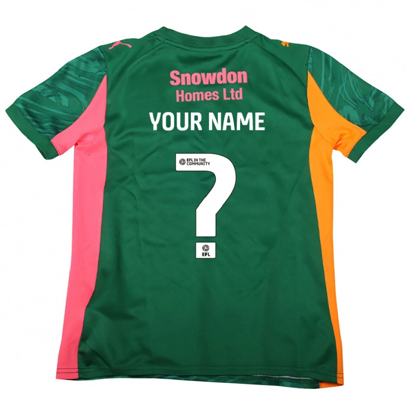 Danxen Donna Northampton Town Maglia Gara Portiere Verde Scuro Rosa 2025/26 Maglietta