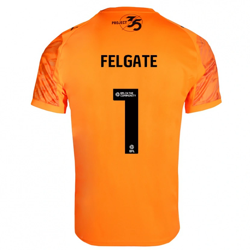 Danxen Donna Lily Felgate #1 Maglia Gara Portiere Nero Arancione 2025/26 Maglietta
