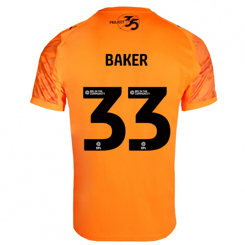 Danxen Donna Zak Baker #33 Maglia Gara Portiere Nero Arancione 2025/26 Maglietta