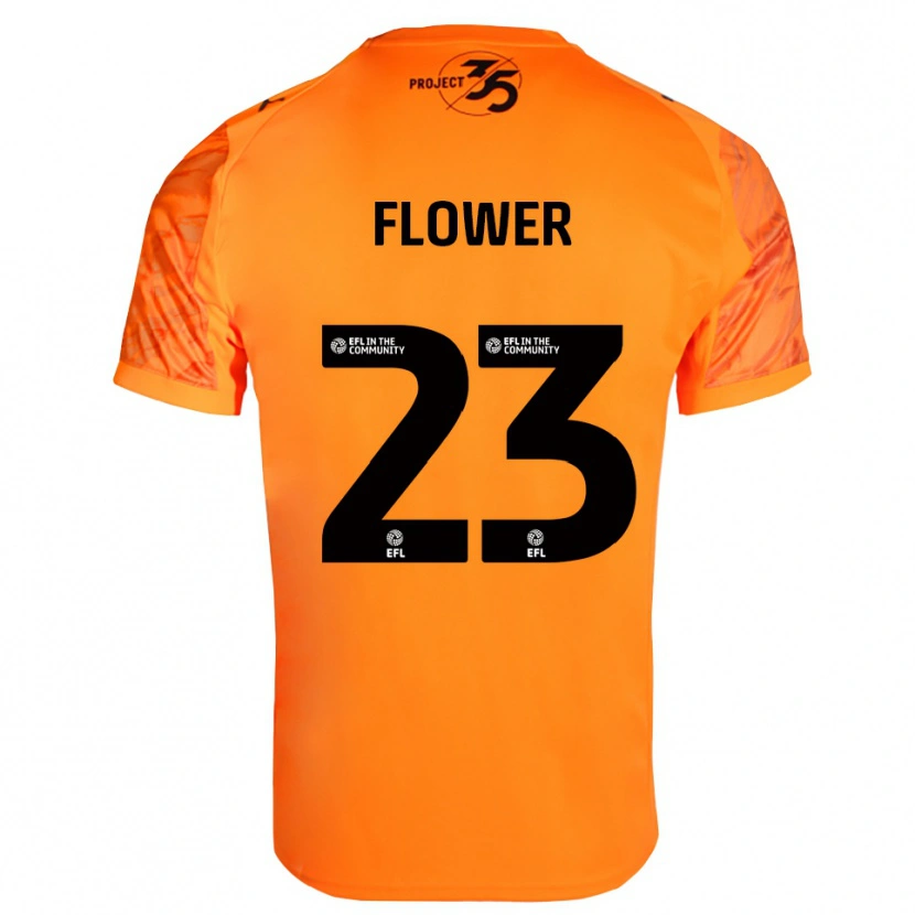Danxen Donna Jack Flower #23 Maglia Gara Portiere Nero Arancione 2025/26 Maglietta