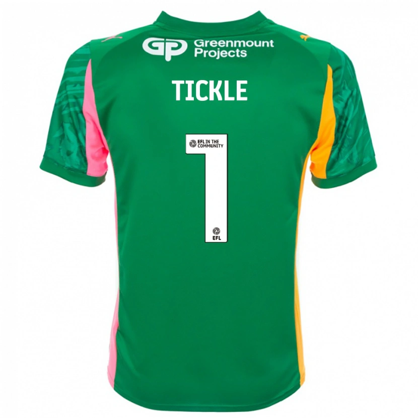 Danxen Donna Sam Tickle #1 Maglia Gara Portiere Verde Rosa Arancione 2025/26 Maglietta