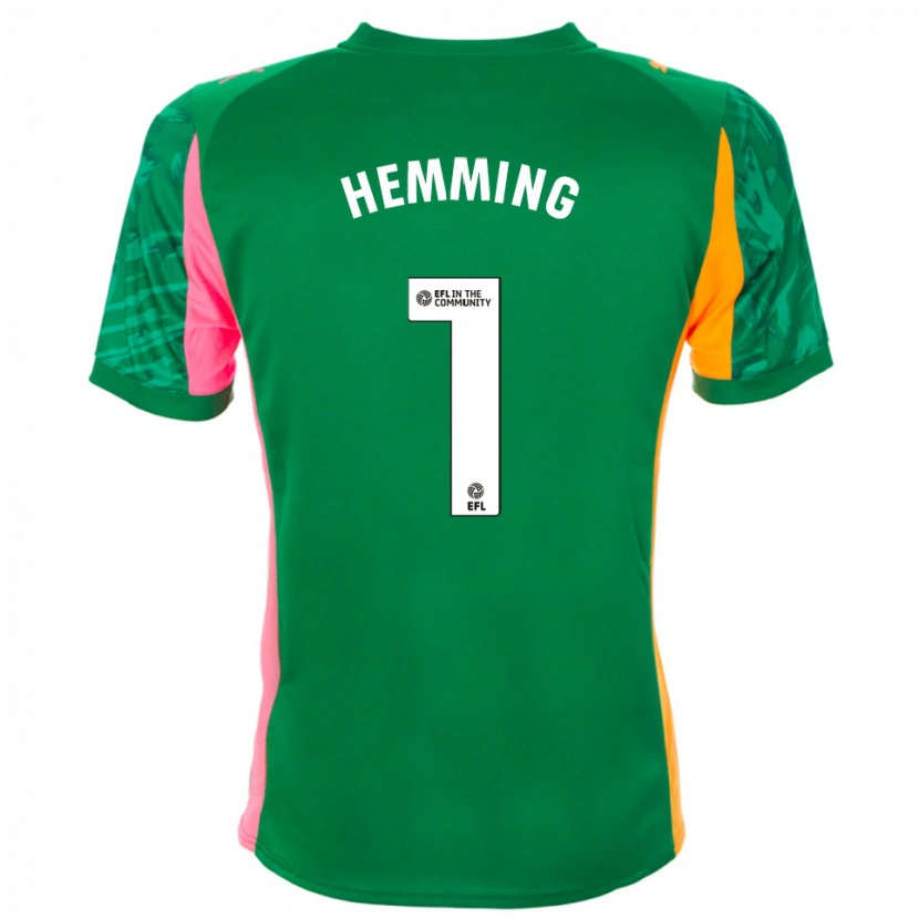 Danxen Donna Zach Hemming #1 Maglia Gara Portiere Verde Rosa Arancione 2025/26 Maglietta
