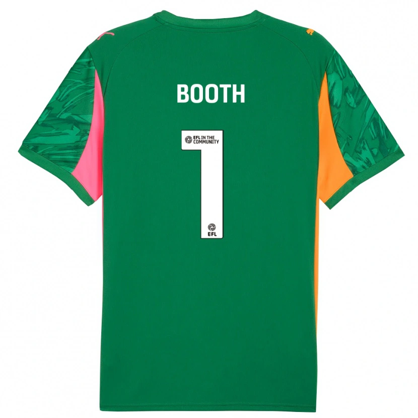 Danxen Donna Tom Booth #1 Maglia Gara Portiere Verde Rosa Arancione 2025/26 Maglietta