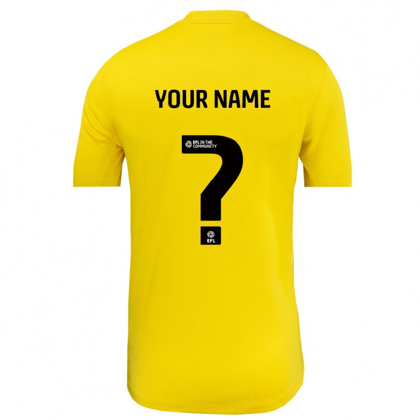 Danxen Donna Grimsby Town Maglia Gara Portiere Nero Giallo 2025/26 Maglietta