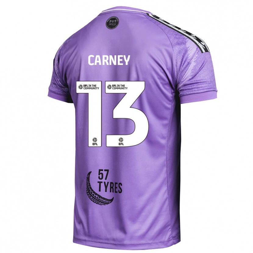 Danxen Donna Jacob Carney #13 Maglia Gara Portiere Viola Chiaro 2025/26 Maglietta