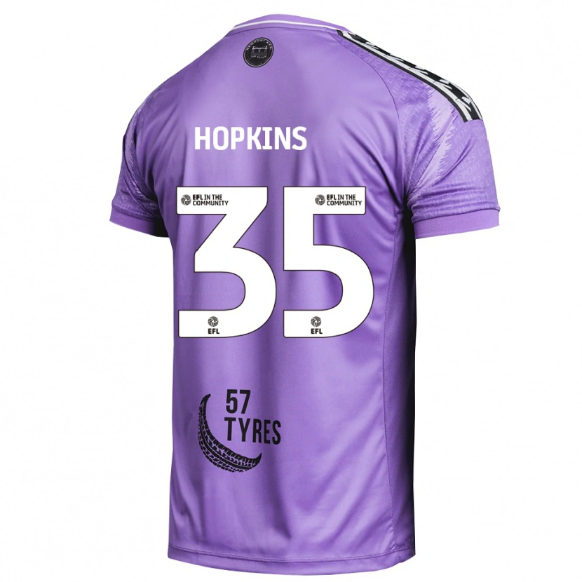 Danxen Donna Bailey Hopkins #35 Maglia Gara Portiere Viola Chiaro 2025/26 Maglietta