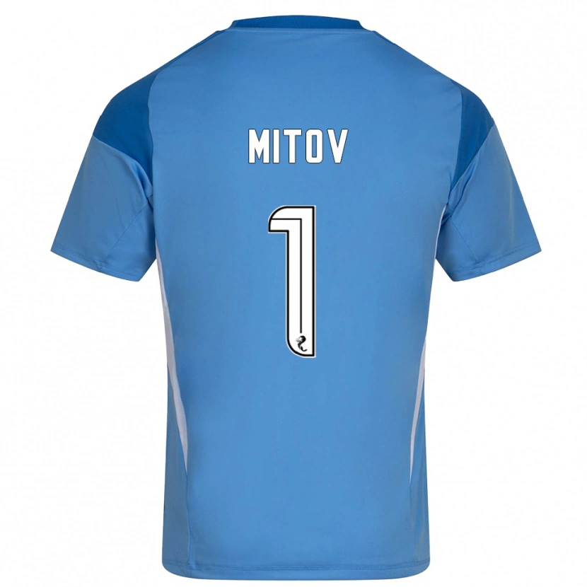Danxen Donna Dimitar Mitov #1 Maglia Gara Portiere Bianco Blu 2025/26 Maglietta