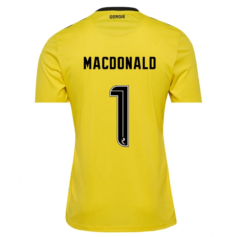 Danxen Donna Jamie MacDonald #1 Maglia Gara Portiere Rosso Giallo Nero 2025/26 Maglietta