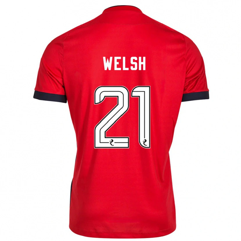 Danxen Donna Tom Welsh #21 Maglia Gara Portiere Bianco Rosso 2025/26 Maglietta