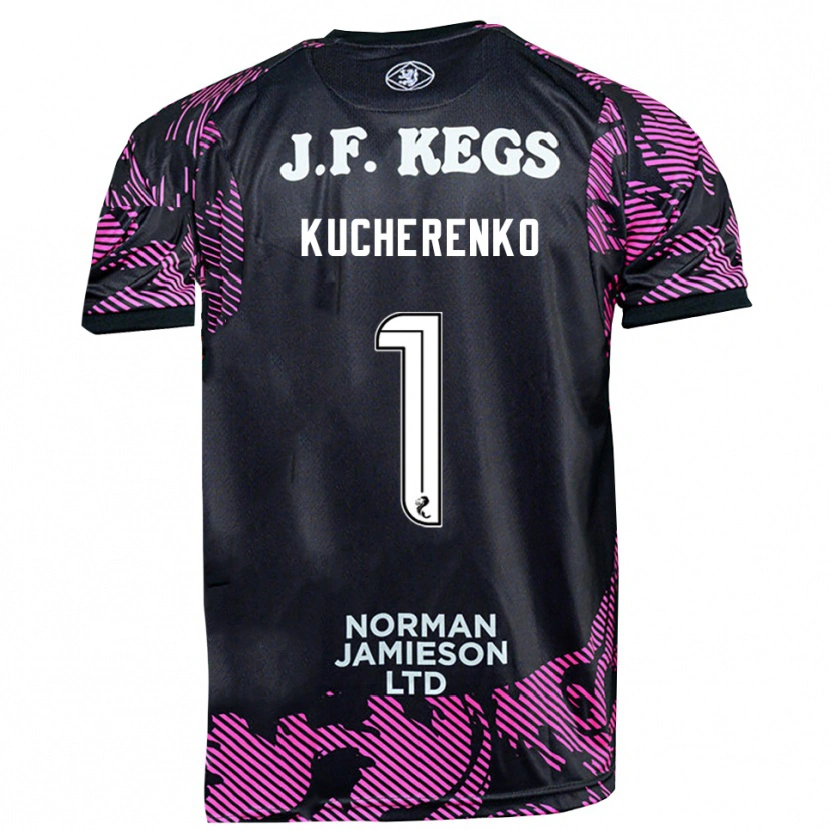 Danxen Donna Yevgeniy Kucherenko #1 Maglia Gara Portiere Nero Rosa 2025/26 Maglietta