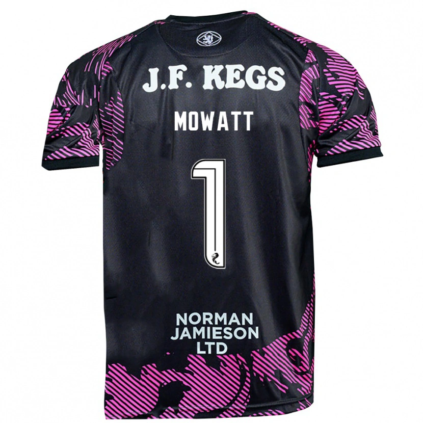 Danxen Donna Beth Mowatt #1 Maglia Gara Portiere Nero Rosa 2025/26 Maglietta