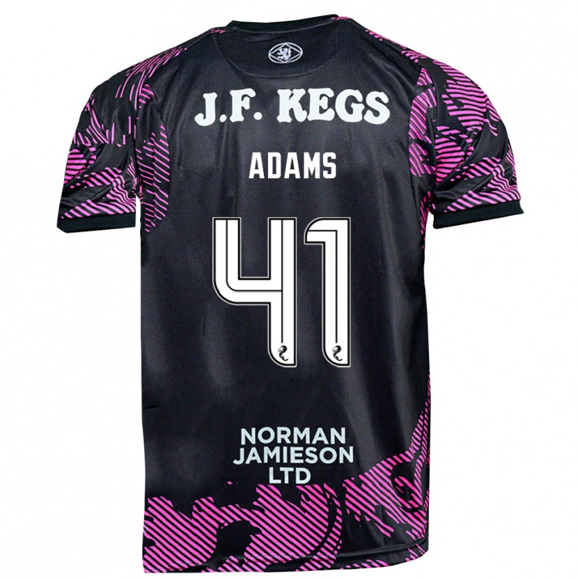 Danxen Donna Ruairidh Adams #41 Maglia Gara Portiere Nero Rosa 2025/26 Maglietta