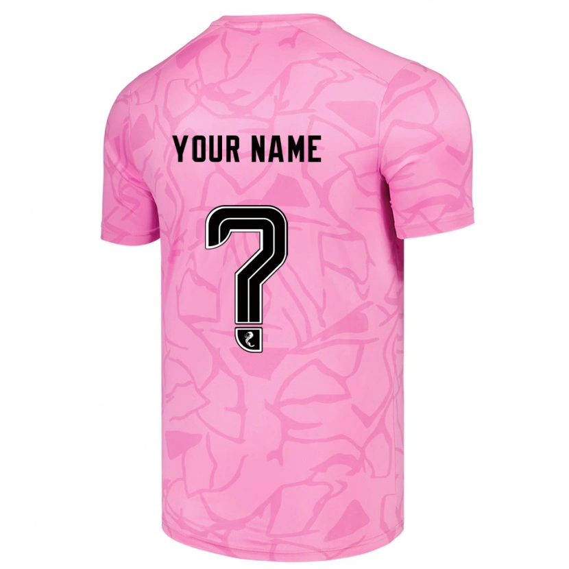 Danxen Donna Hibernian FC Maglia Gara Portiere Nero Rosa 2025/26 Maglietta