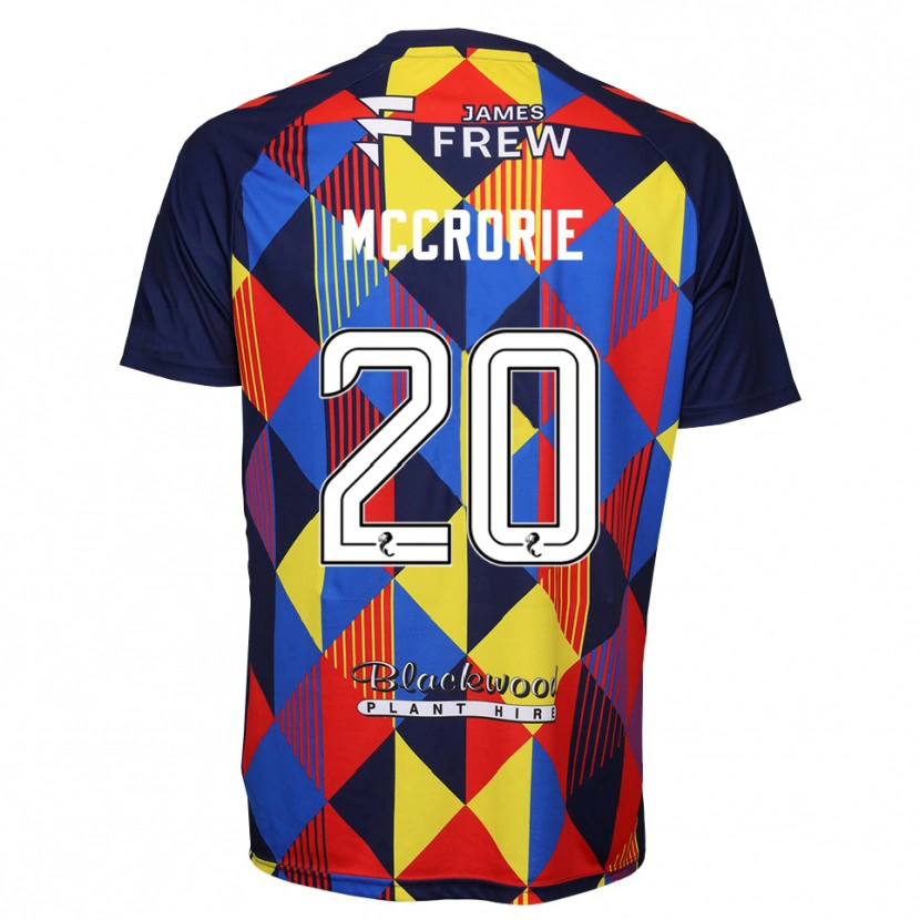 Danxen Donna Robby McCrorie #20 Maglia Gara Portiere Rosso Blu Reale 2025/26 Maglietta