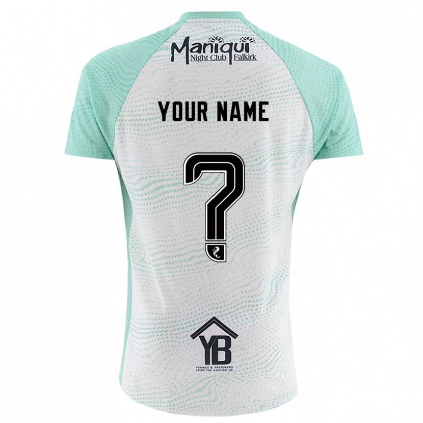 Danxen Donna Falkirk FC Maglia Gara Portiere Bianco Nero 2025/26 Maglietta