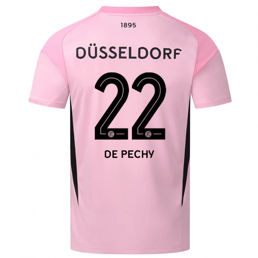 Danxen Donna William de Pechy #22 Maglia Gara Portiere Rosa Nero 2025/26 Maglietta