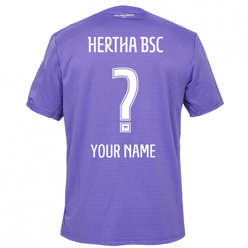 Danxen Donna Hertha BSC Maglia Gara Portiere Bianco Viola 2025/26 Maglietta
